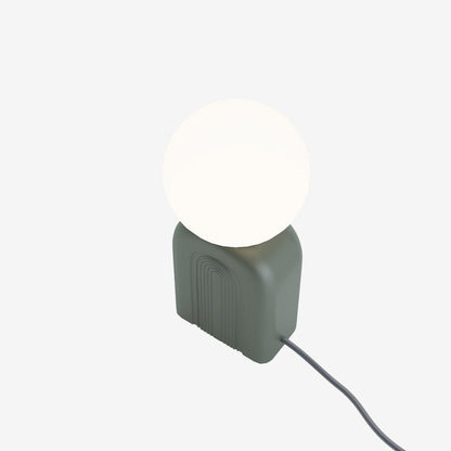 Lampe de table en céramique vintage verte Goya