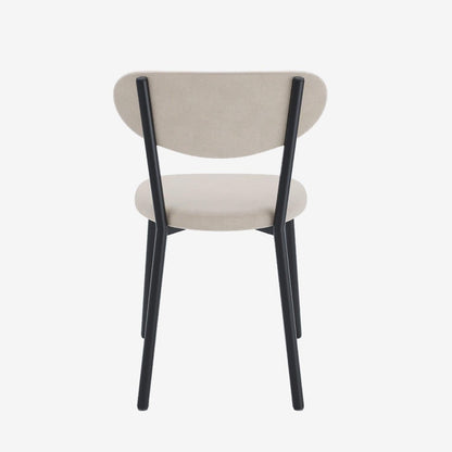 Lot de 2 chaises pied métal noir