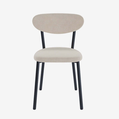 Lot de 2 chaises pied métal noir