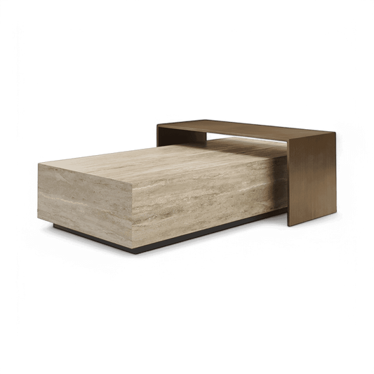 Table basse Roma en travertin