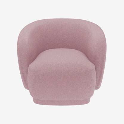 Fauteuil bouclette couleur rose Victoria
