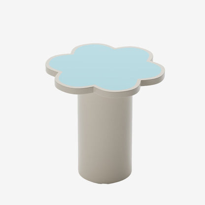 Table d'appoint fleur coloris bleu Flora